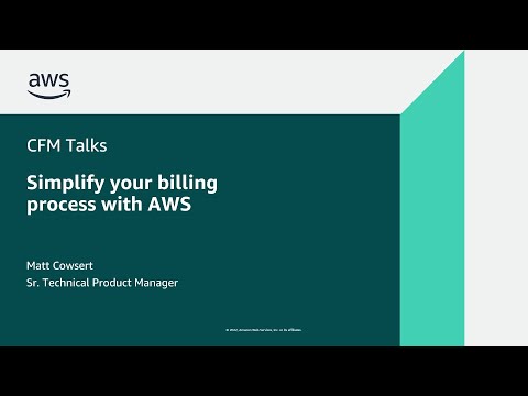 Simplify your billing process with AWS | Amazon Web Services