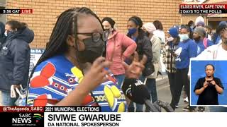 LGE 2021 | DA rallies supporters in final push to retain control of Cape Town: Siviwe Gwarube