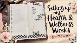 Setting up my Health & Wellness Hobonichi Weeks for the week | Some daily planning