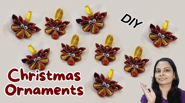 DIY Christmas Decoration Ornaments Idea l Christmas Tree Decorations l Ribbon Xmas toys #christmas