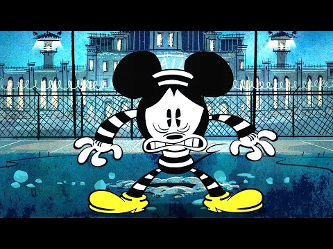 No | Una caricatura de Mickey Mouse | Pantalones cortos de Disney