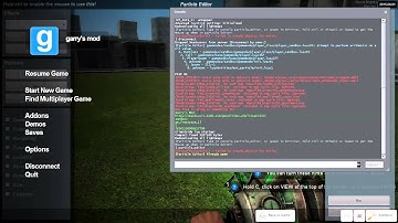 GMOD Particle Editor not responding?
