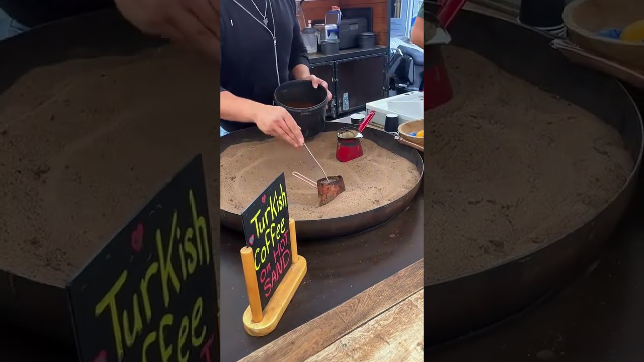 ☕️ Turkish hot sand coffee ☕️ Albert cuyp markt! 