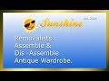 Sunshine Removalists Melbourne Assemble & Dis Assemble Antique Wardrobe. Sunshine Removalists Melbourne Assemble & Dis Assemble Antique Wardrobe.