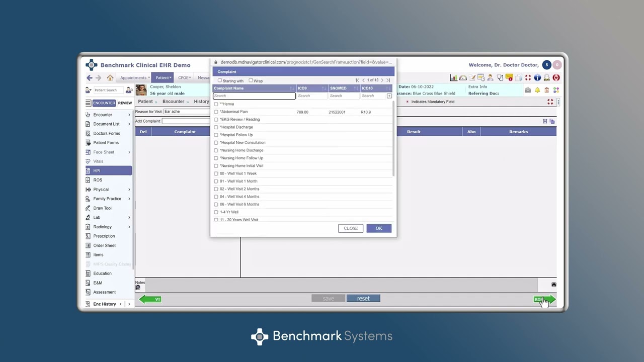 Benchmark EHR Demo - Electronic Health Records Software