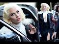 Lady Gaga dazzles in monochrome thigh split dress ahead of American Horror Story Hotel premiere