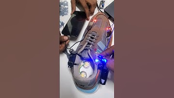 smart shoe ,automatic laces and foot step generation inspire award Jawahar award project exhibition