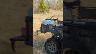 Spraying Glyphosate on a Food Plot #shorts #viral #deercampproductions