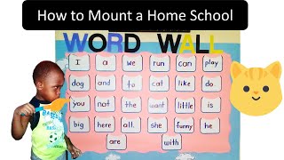 Setting up a Word Wall at Home