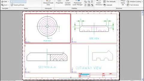 74 Viewports Layout Autocad Mechanical Course