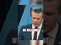 Pete Hegseth: If You Kill Americans, We Will Kill You