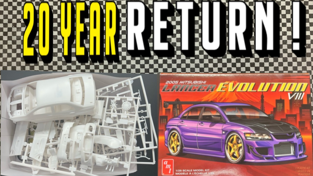 AMT Mitsubishi Lancer Evolution VIII Unboxing & Parts Overview | Is It ...