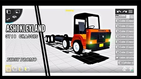 Prisma 3d ashokleyland bs4 chassis 3d model in android...by a1 andro gaming
