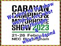 Our first day at the nec camping caravan and motorhome show 2023