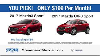 Stevenson Mazda Wilmington - YOU PICK! Only $199 Per Month!