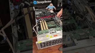 Now the RTX Pro 6000 GPUs slot in. Again Dell’s amazing cable management comes into play.