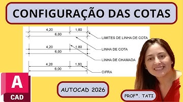 Como Configurar Cotas no AutoCAD Conforme a NBR 6492 | Tutorial Completo | Tati BIM