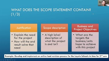 The Project Scope Document