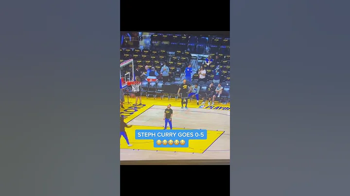 RARE Footage Of Steph Curry Missing 5 Straight From 3 Points 😲 | Highlights #Shorts