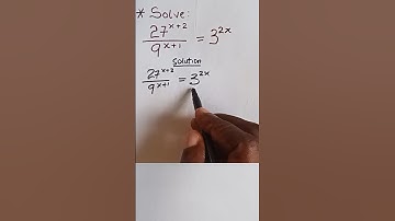 Apply Exponential Rules to Solve this #shorts