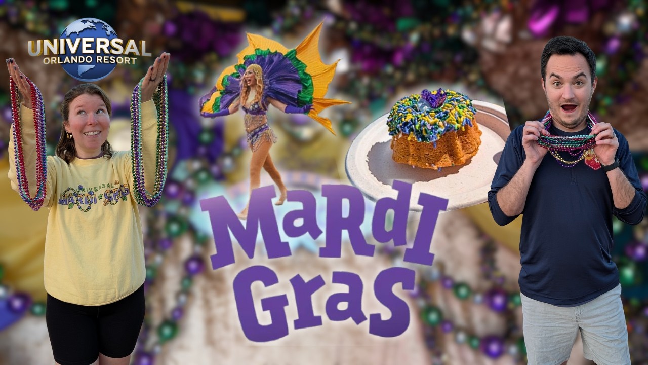 Eating Our Way Through Universal Mardi Gras 2026 (Using The $75 Food Hack!)