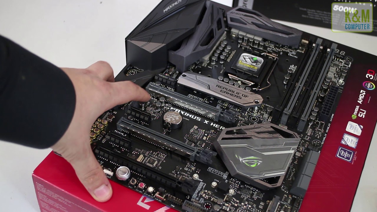 Asus Maximus X Hero Z370 1151 Unboxing und Überblick