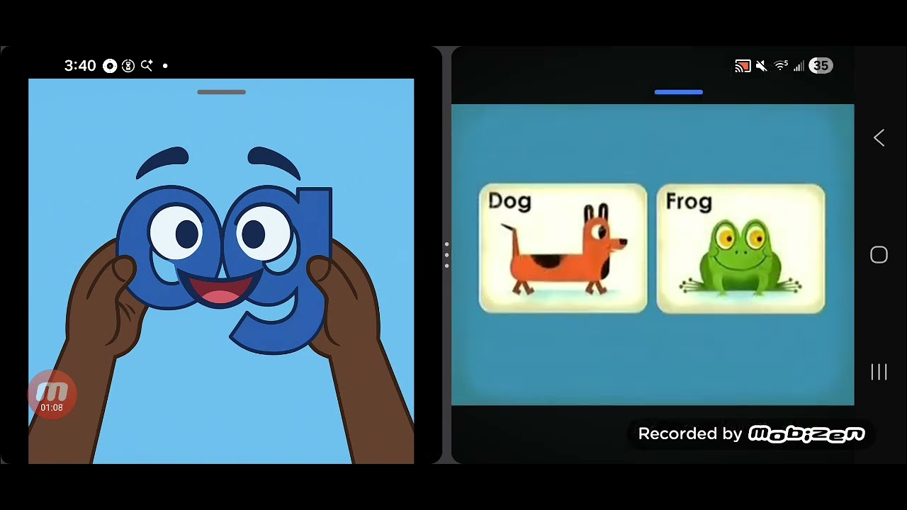 The word family -og reacts and finds all the things that start with -og sound in puzzle 8