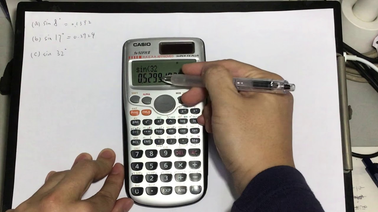 Trigonometric Ratios - L3 - Finding Sine ratio using calculator - YouTube