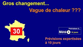 Météo à 10 jours: Prévisions du 11 juin 2026 au 20 juin 2026