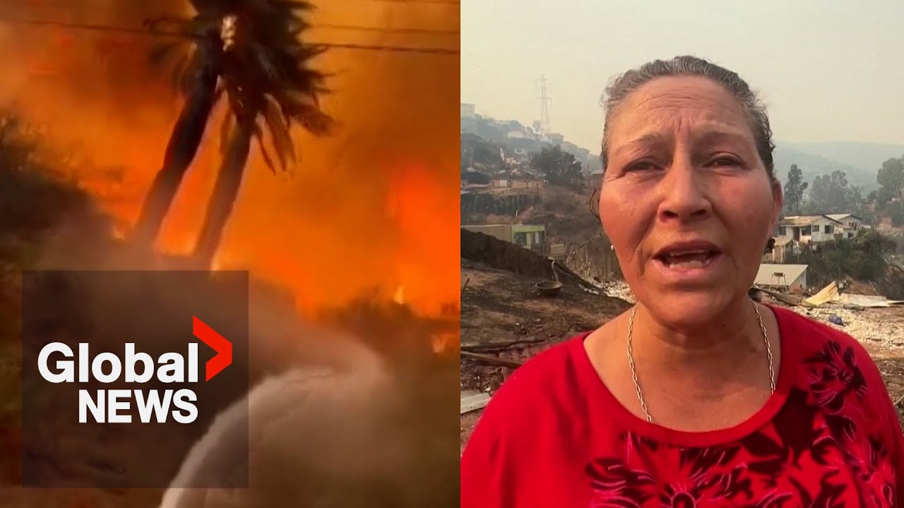 "Living through hell": Deadly Chile wildfires kill at least 64, with death toll expected to climb