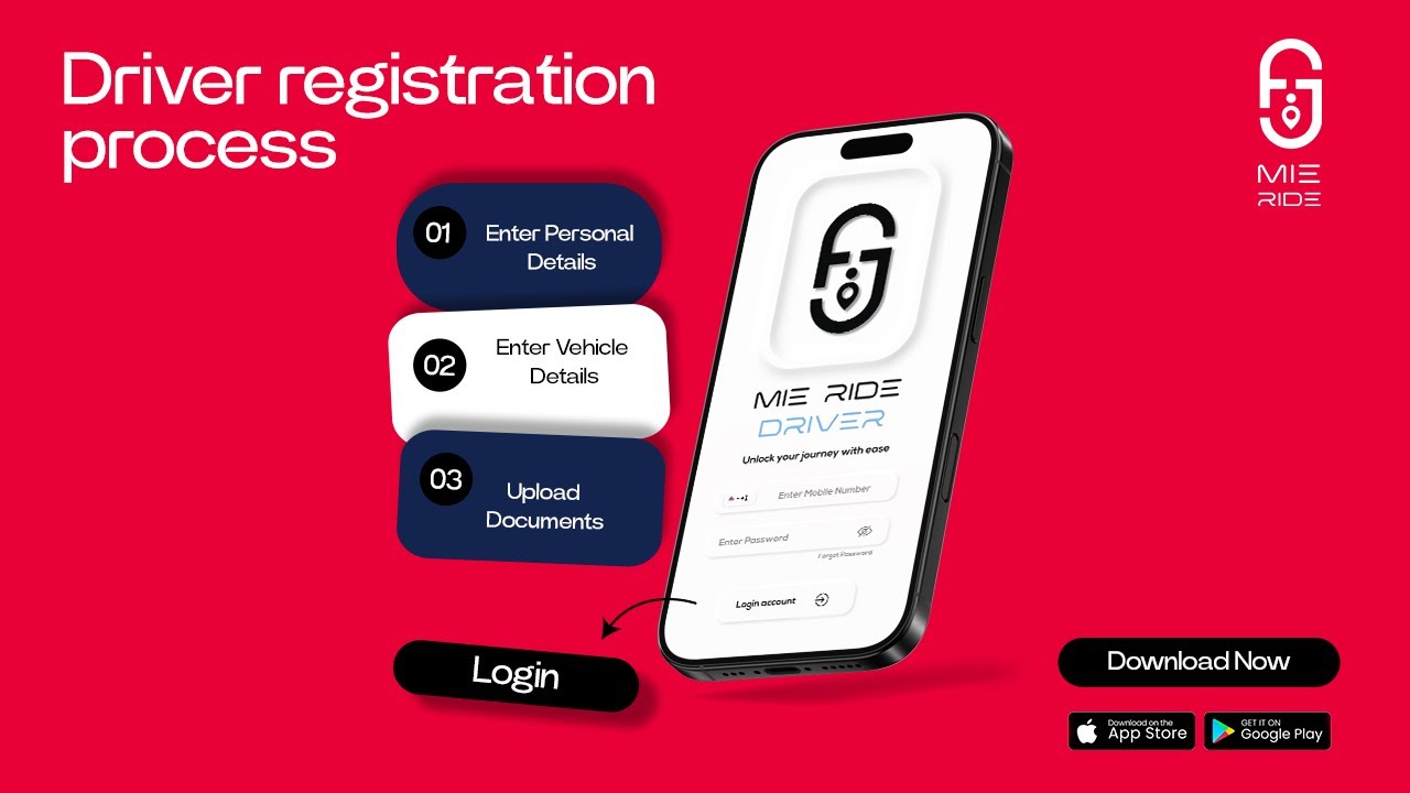 🚗 How to Register for Mie Ride Driver App | Step-by-Step Guide