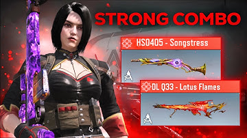 *BEST SNIPER AND SHOTGUN COMBO | DLQ33 + Hs0405 LOTUS MYTHIC AND HS0405 SONGSTRESS IN SOLO vs SQUADS