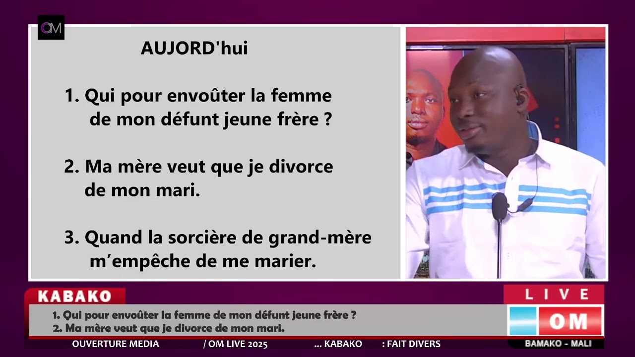 OM INFO / OM LIVE : Qui pour envoûter la femme de mon défunt jeune frère?