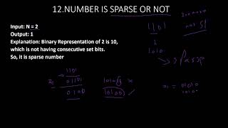 12.Sparse Number  | BIT MAGIC | Python | GFG | Must Do coding Questions