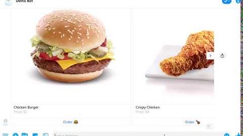 Demo of a Chatbot on Facebook Messenger
