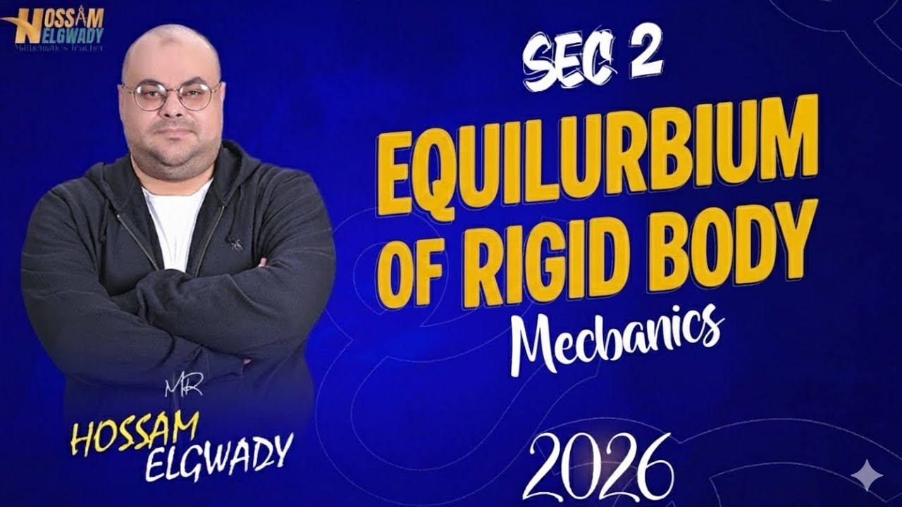 Equilibrium of a Rigid Body under the Effect of two Forces meeting at a point تانيه ثانوي Sec2 2026
