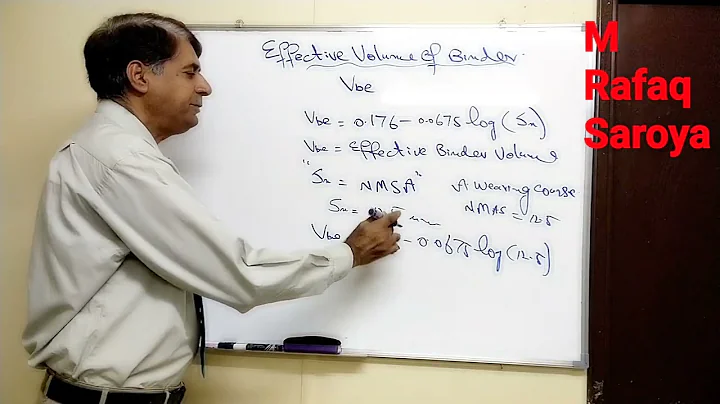 Lecture 3 Binder Estimation "Effective Volume of Binder Vbe" Superpave Mix Design
