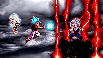 Gogeta V3.5 OP (all form) & Shadic V2 OP (all form) VS Gohan Beast V2 OP in Jump Force Mugen