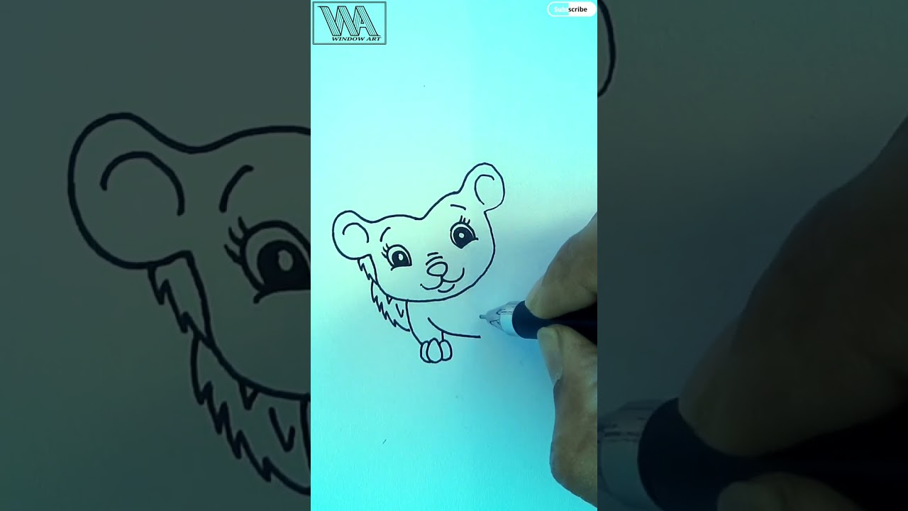 Simple Drawing Shorts || Hedgehog Drawing Shorts || How To Draw a Hedgehog || 