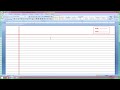 How to make Notebook paper in ms word, ms word me notebook page kaise banate hai,