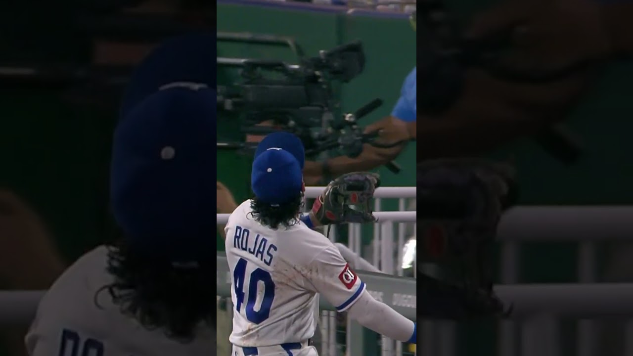 What a snag from Josh Rojas! #kcroyals #baseballhighlights #MLB