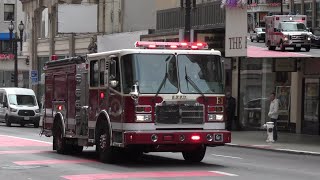 San Francisco Fire Dept. Engine 1 & San Francisco AMR Transporting - CODE 3