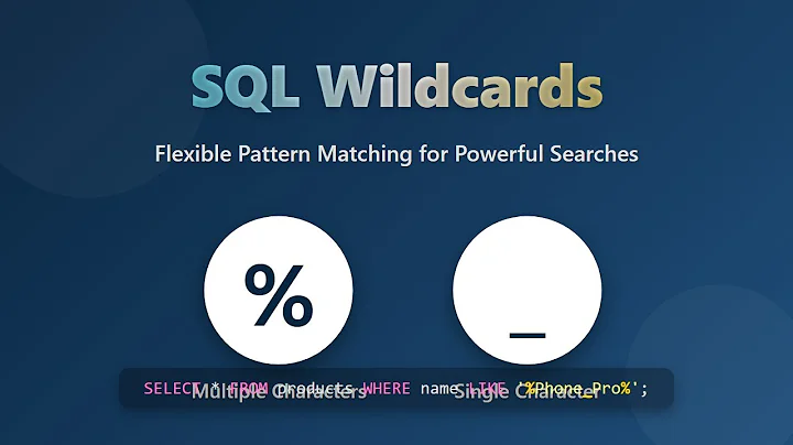 SQL Wildcards: Unleash Powerful Pattern Matching for Beginners! 🔍
