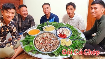 Chú Xuân Làm Gỏi Cá Chép Mời Anh Em Thưởng Thức | Biển Nguyễn ngọc.