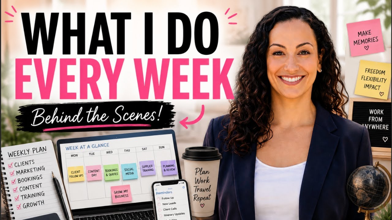 My Weekly Travel Agent Workflow (Behind the Scenes) | What I Actually Do Every Week ✈️