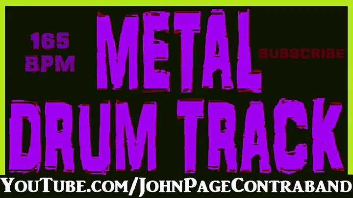 Metal Drum Backing Track 165 bpm Free Beat
