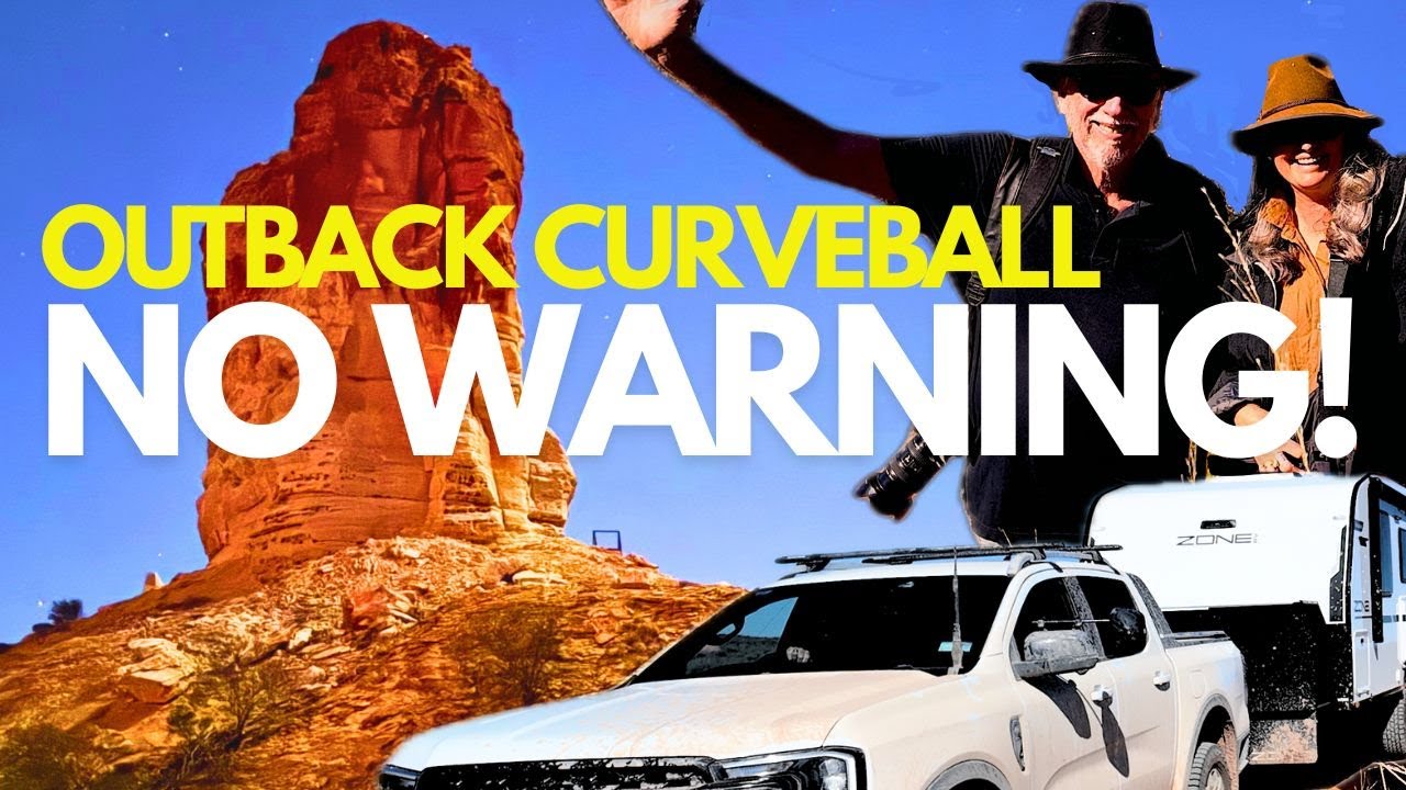 OUTBACK CURVEBALL on an EPIC 4WD ROAD TRIP! RED CENTRE Chambers Pillar, East MacDonnell Ranges. 