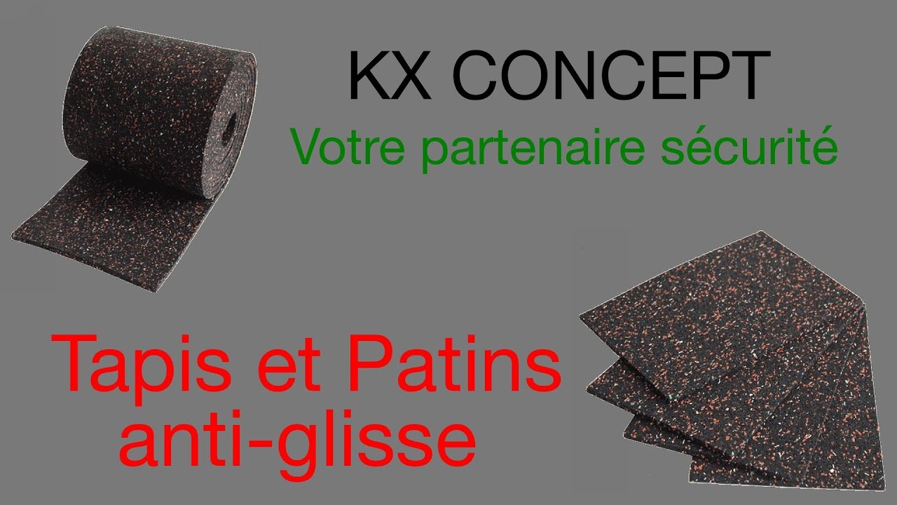 KX CONCEPT / Tapis antiglisse en caoutchouc pour le transport (rouleaux et patins  antiglisse ) 