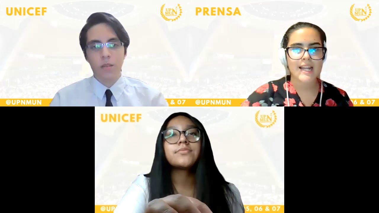Delegados de UNICEF en una entrevista exclusiva a KCTV respecto al Update de esta televisora