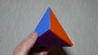 Modular Seamless Triangular Bipyramid - Pure Origami